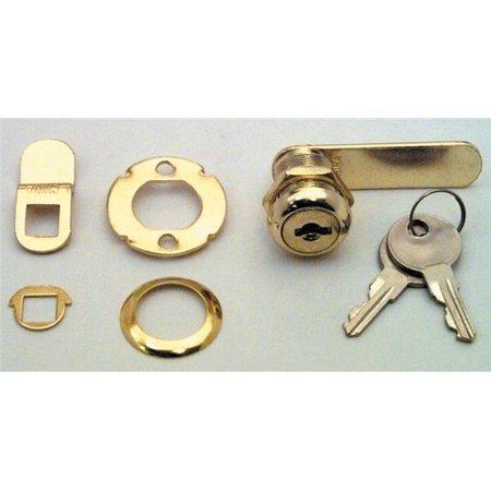 PRIME-LINE Prime Line Products .88in. Brass Drawer & Cabinet Lock  U9944 U9944